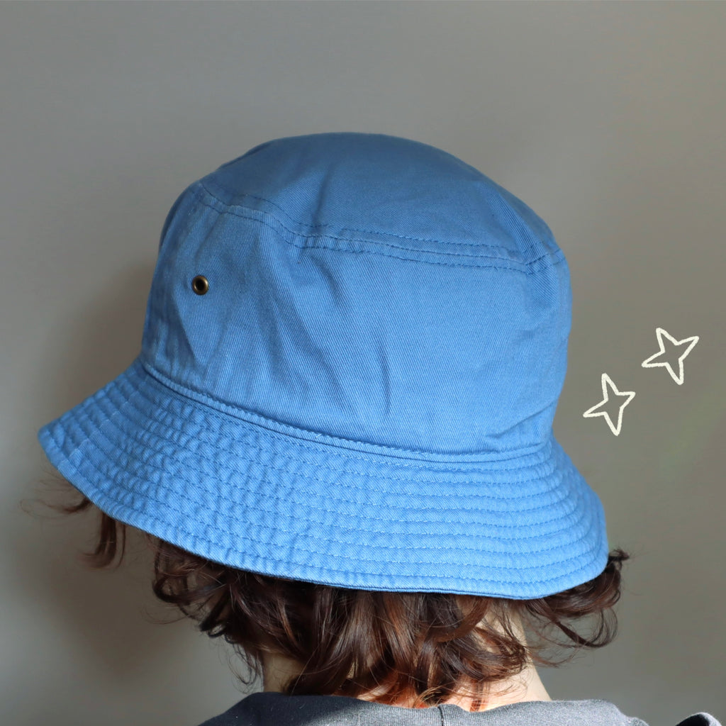 Hannah D Bucket Hat- Sky Blue.