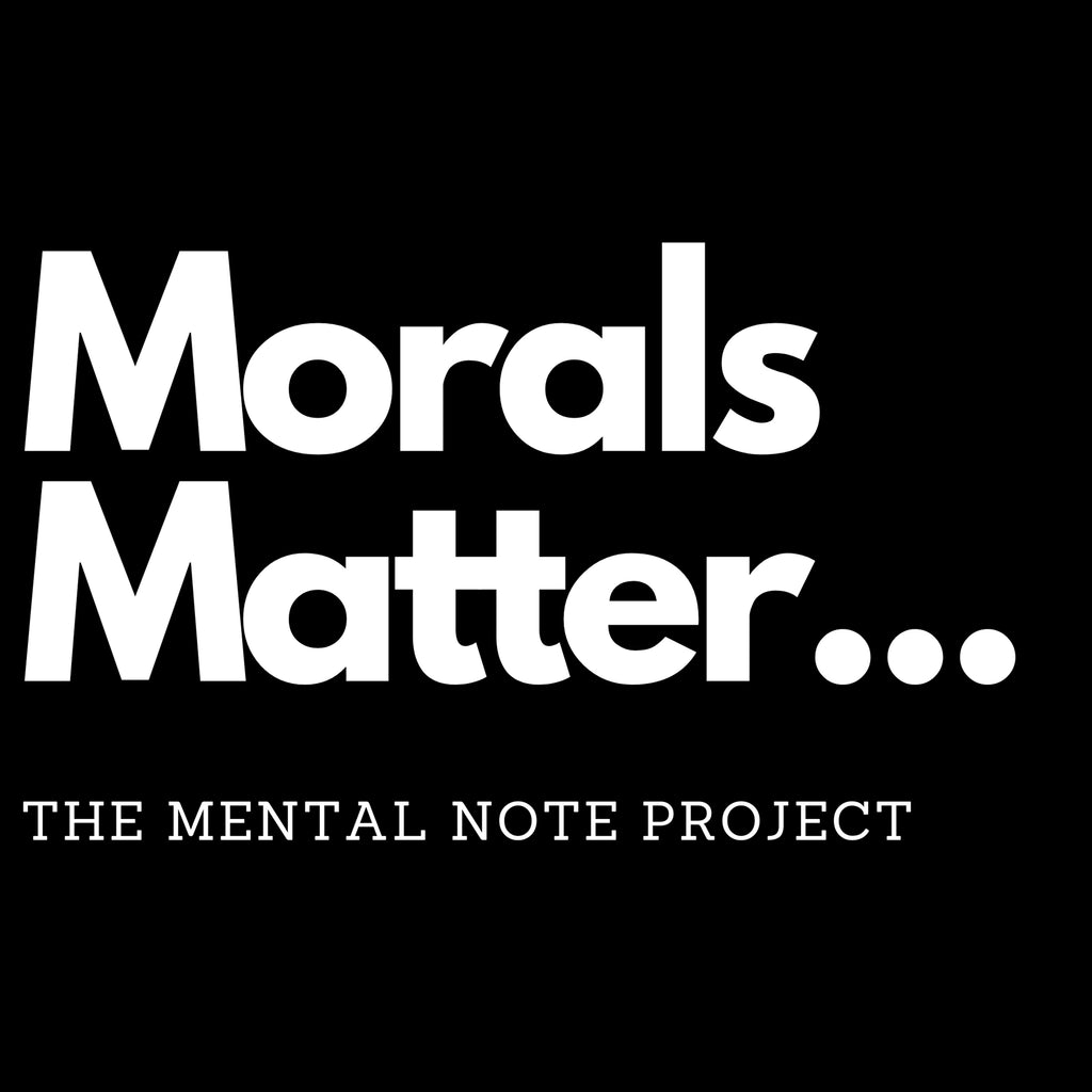 Morals Matter Black Adult Unisex Short Sleeve Tee