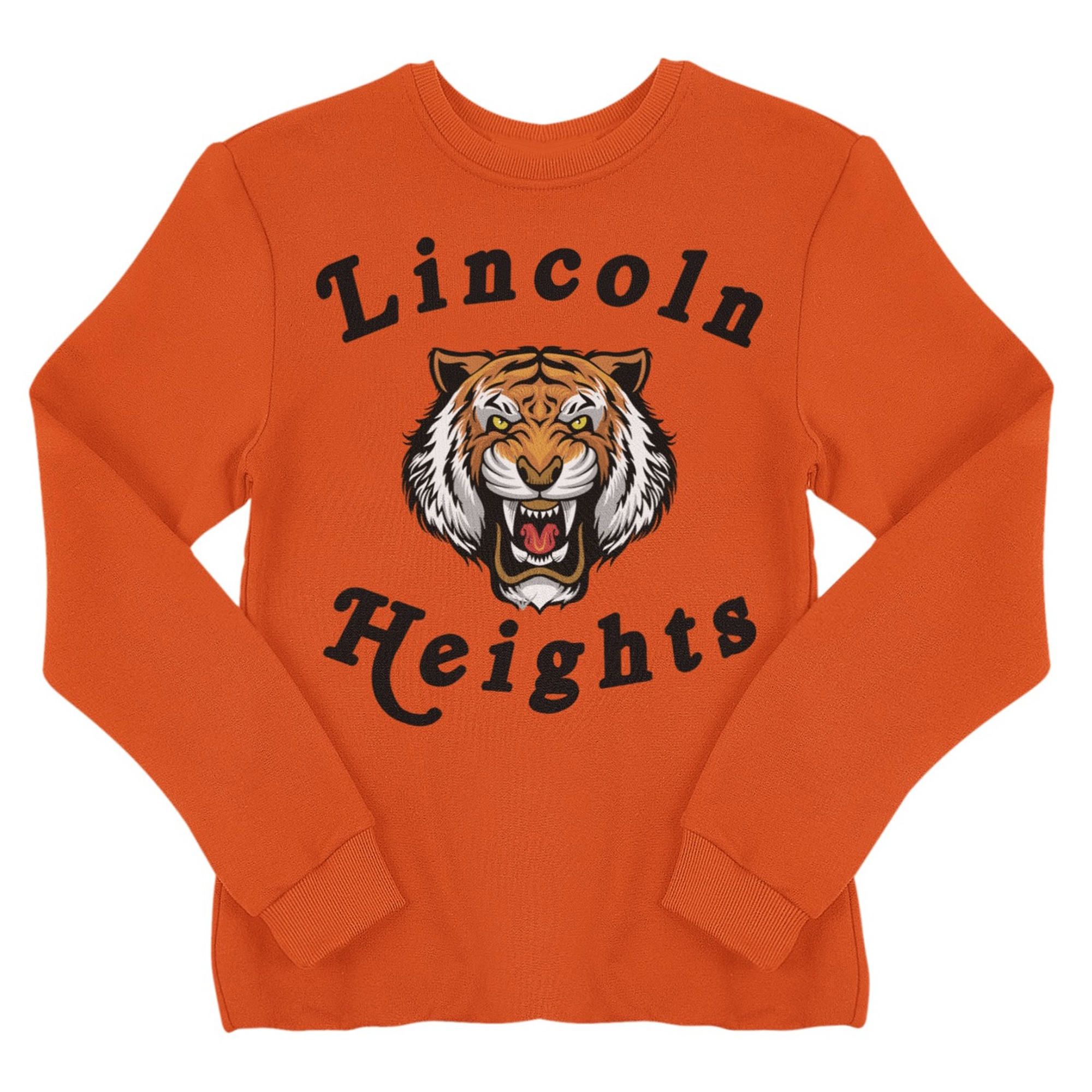 Lincoln Heights Tiger Crewneck Orange – dweegz Lincoln Heights Tiger Crewneck Orange – dweegz