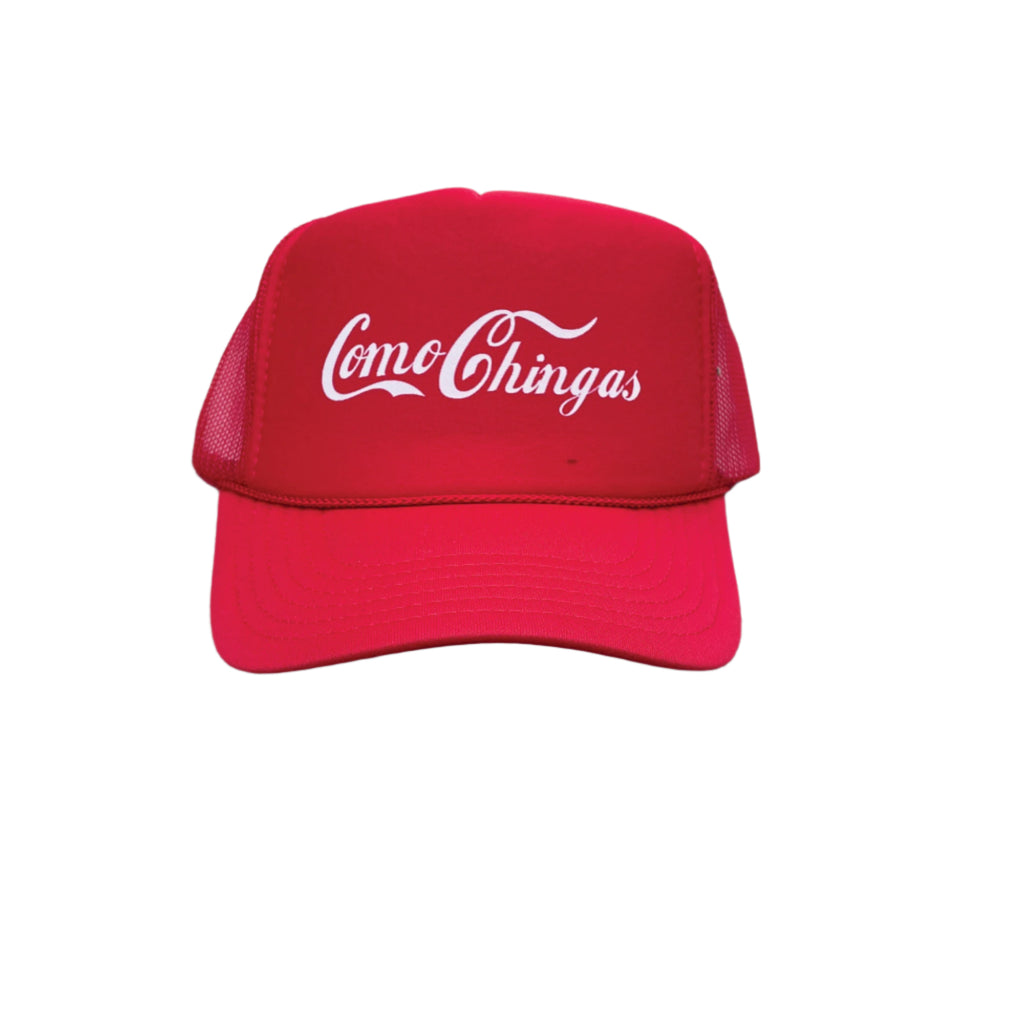 Como Chingas Trucker Hat Red