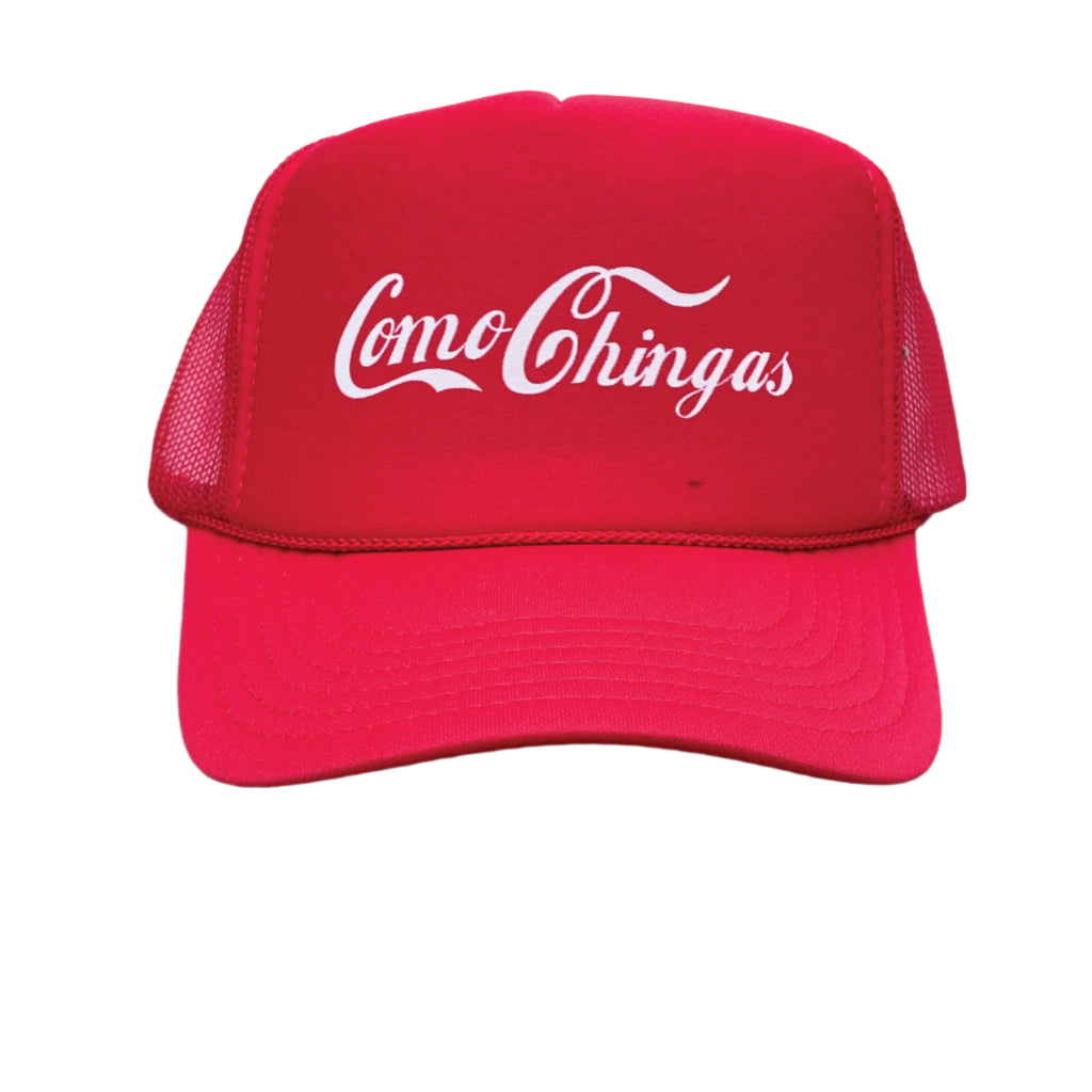 Como Chingas Trucker Hat Red