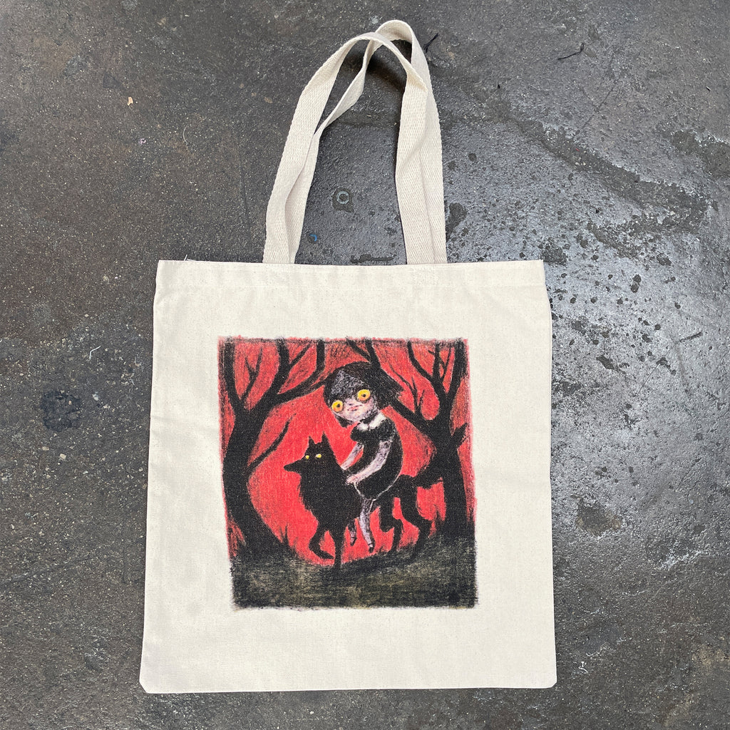 woodedwoods: Haunted Wolf Ride tote