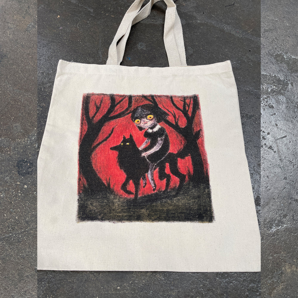 woodedwoods: Haunted Wolf Ride tote