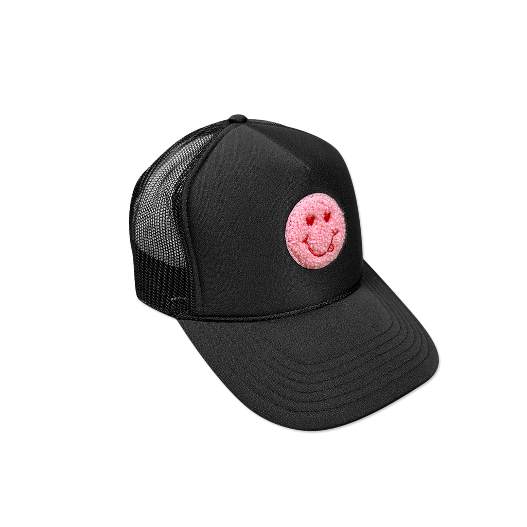 Heart Eyes Smiley Face Trucker Hat