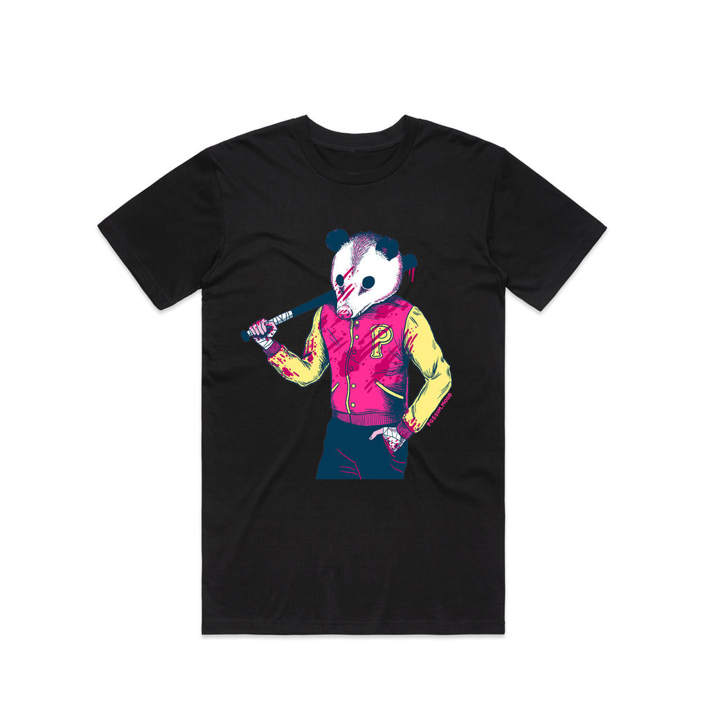 Possum Mood: Hotline Possum Tee- Black