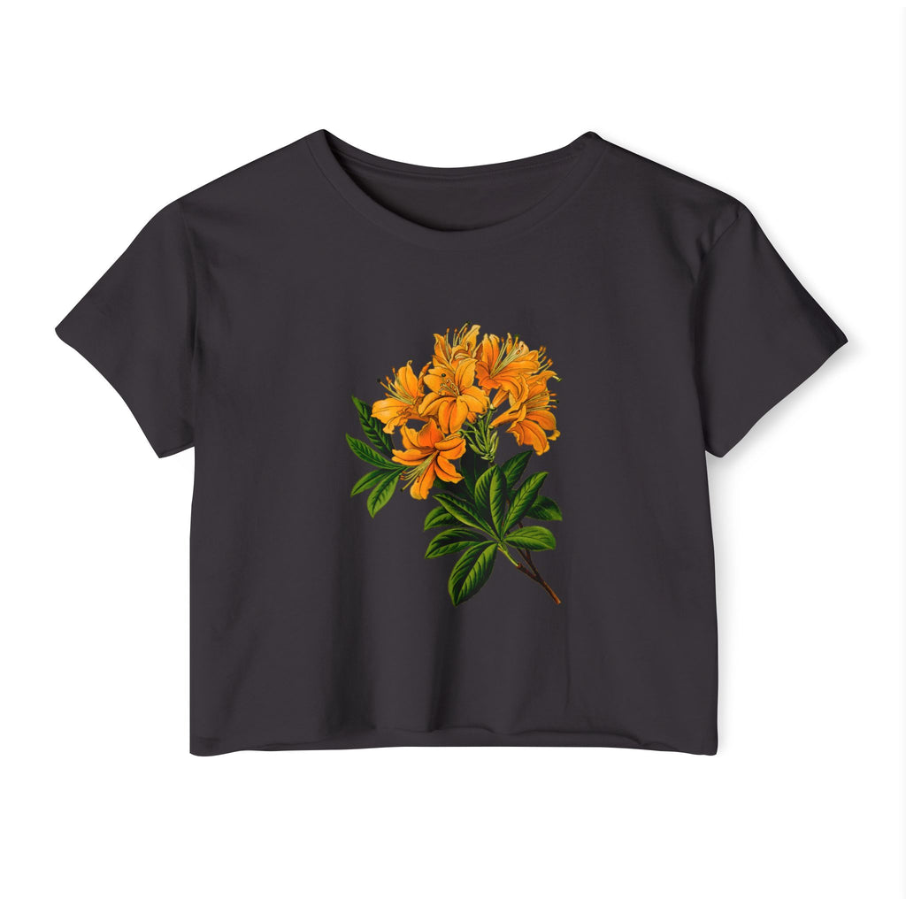 Dweegz: Orange Flowers Crop Top