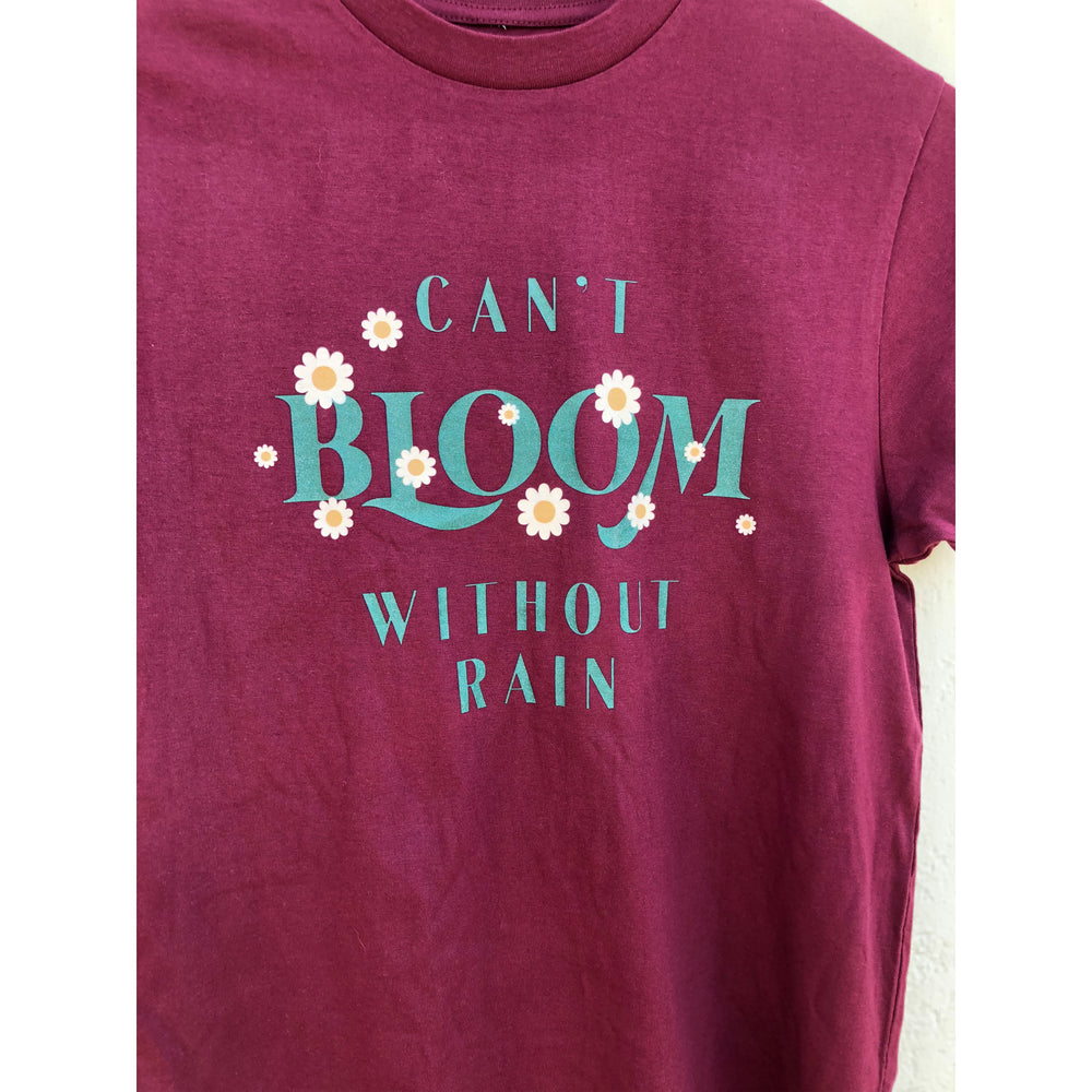 Dweegz: Can't Bloom Without Rain Unisex Tee- Maroon