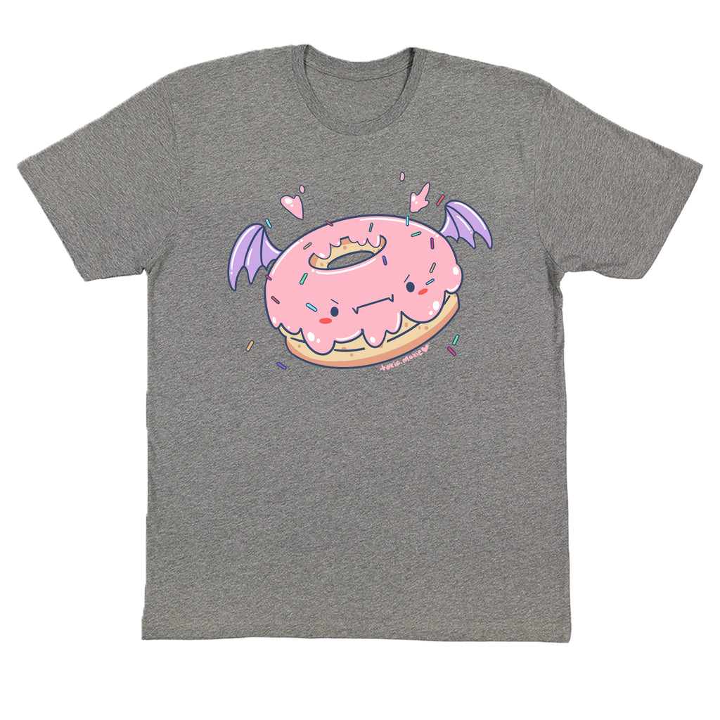 Toxic Moxie: Spoopy Donut Tee- Grey