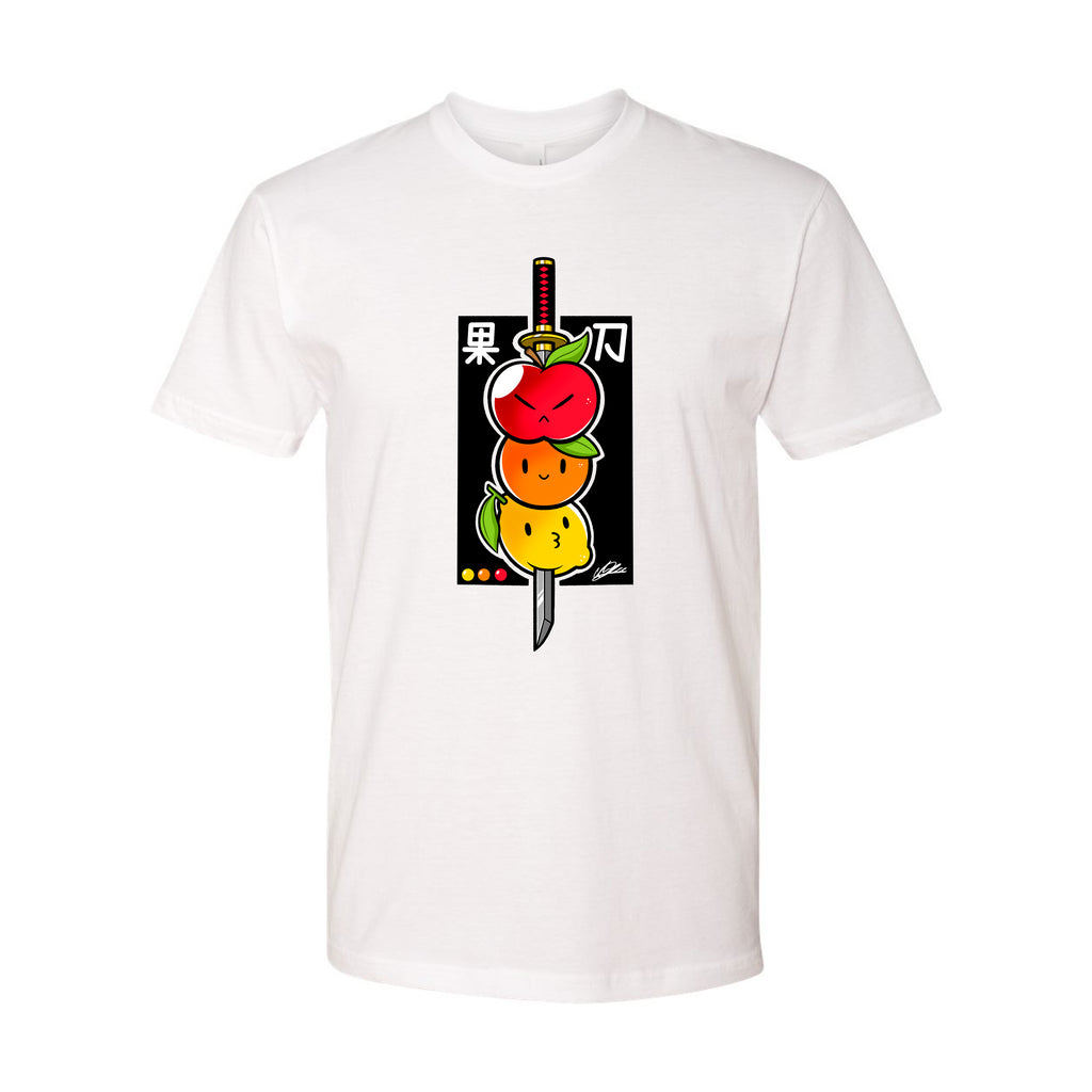 Isaac Sky Lee: Fruit Sword Adult Unisex Tee- white