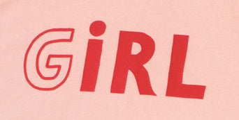 Nina Cosford: GIRL Womens Tee Pink