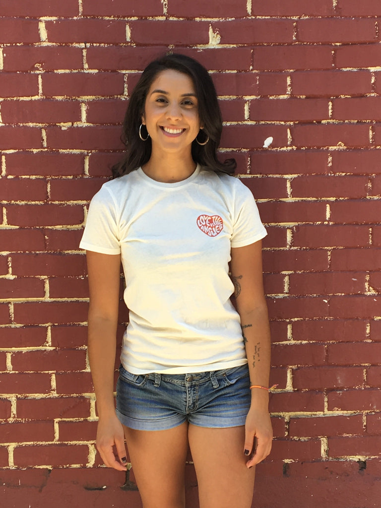 Dweegz: Love is the Answer- Adult Women's natural tee