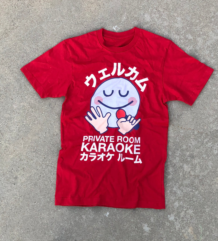 Deter- Karoake Unisex Tee Red