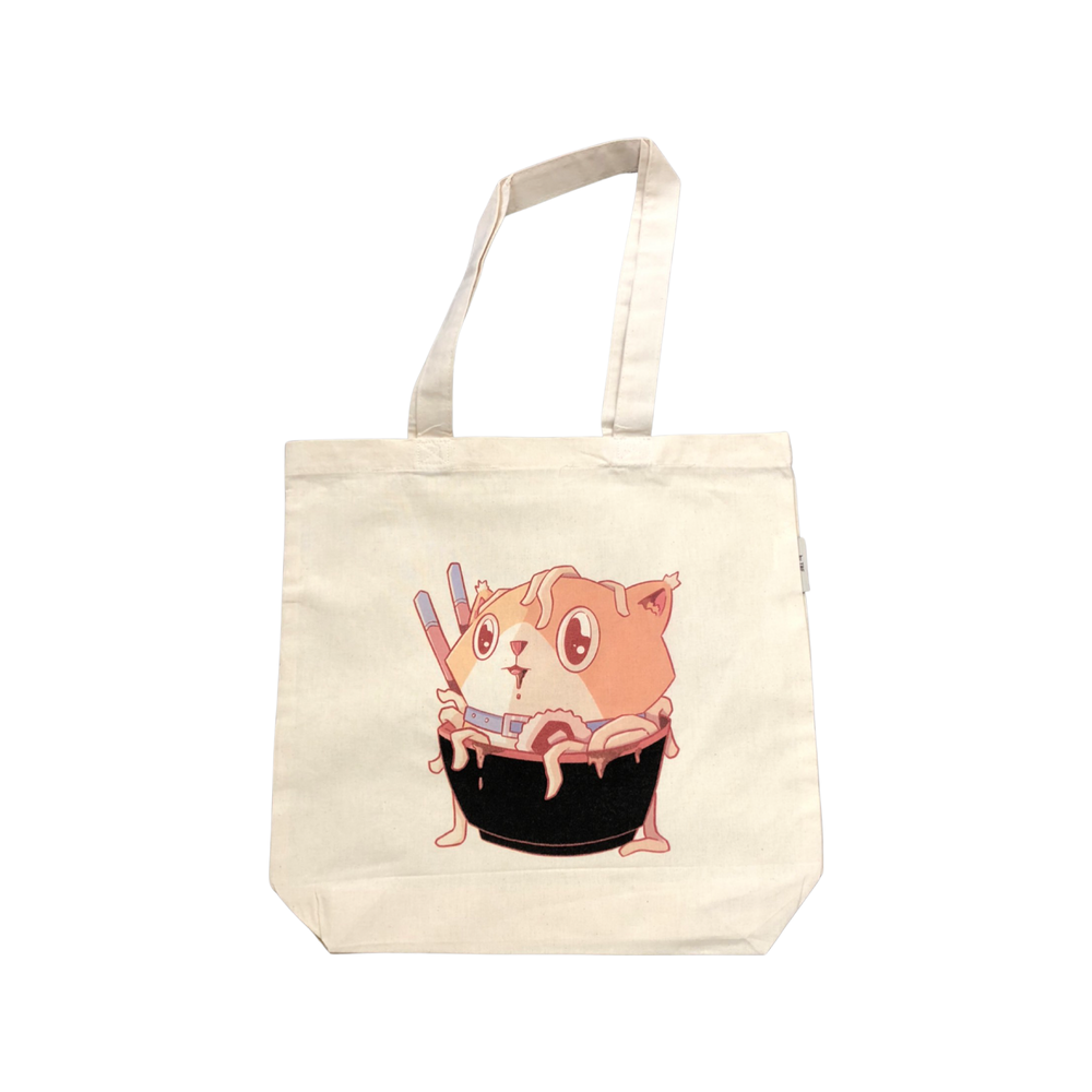 Drawnt Ramen Cat Tote Bag