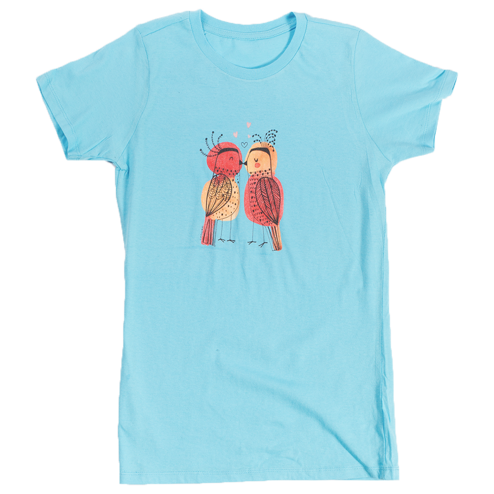 Terry Runyan : Love Birds Womens Tee