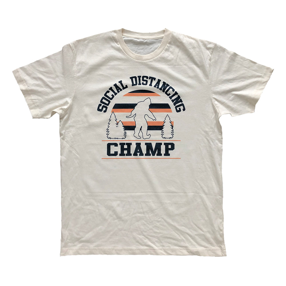 Social Distancing Champ Toddler Tee White