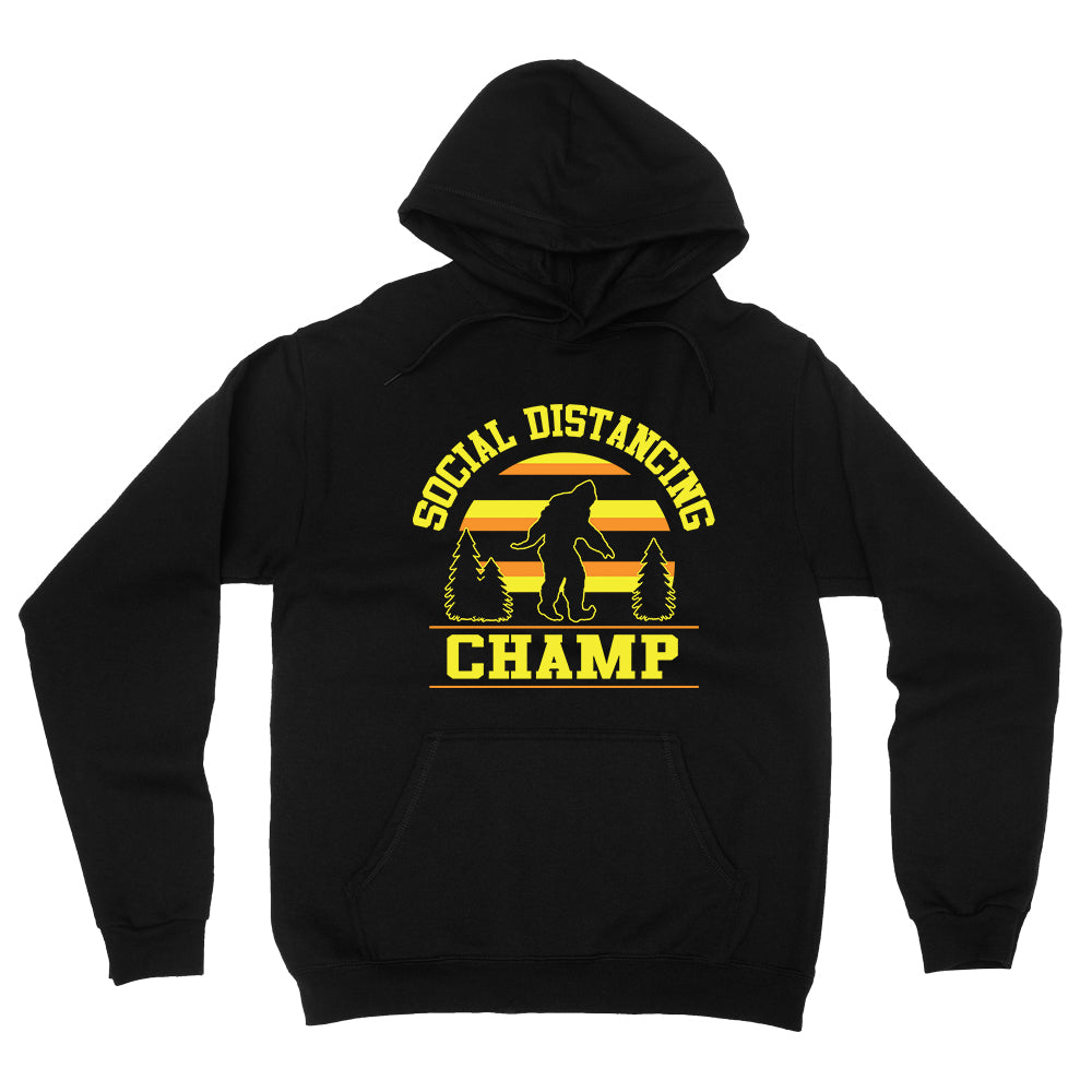 Dweegz: Social Distancing Champ Adult Hoodie Black