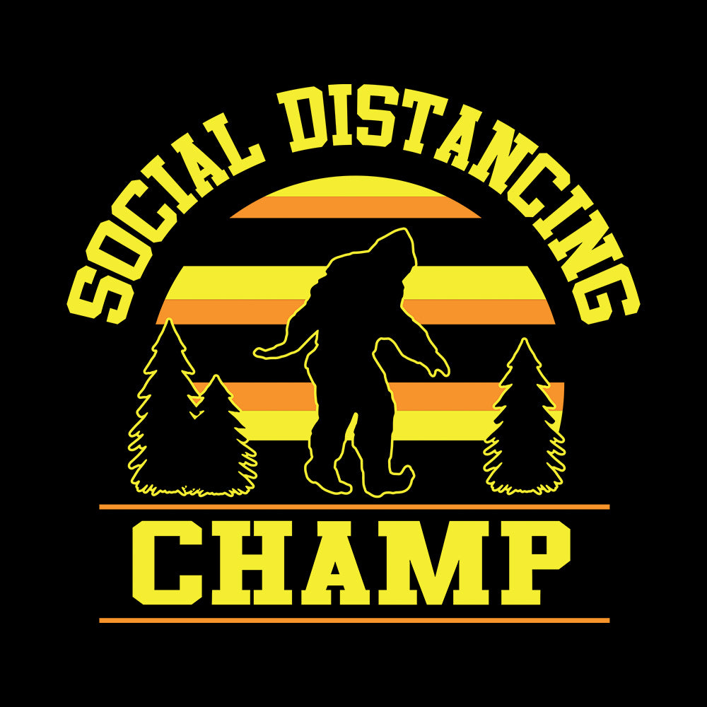 Dweegz: Social Distancing Champ Maroon Unisex Short Sleeve Tee