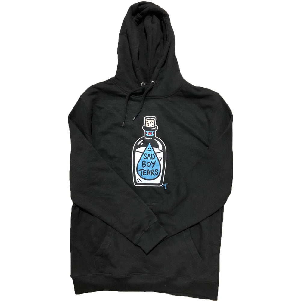 MD- Sad Boy Tears Adult Hoodie Black