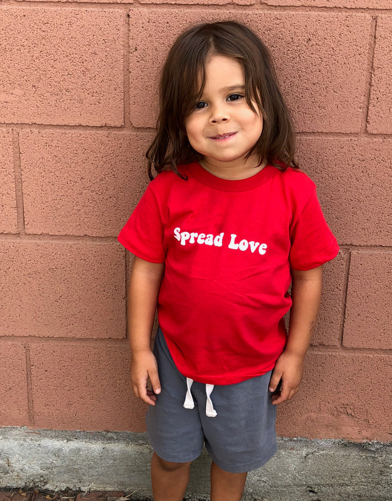 Dweegz: Spread Love Toddler Tee Red