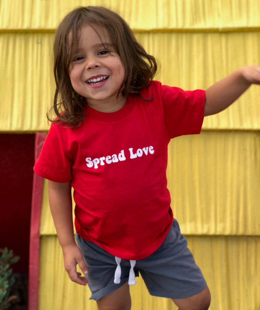 Dweegz: Spread Love Toddler Tee Red