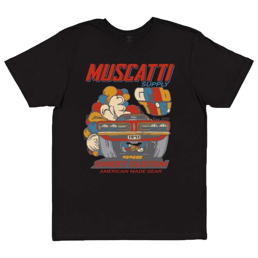 Muscatti Supply Co. : Sweet Custom Mens Short Sleeve Tee Black