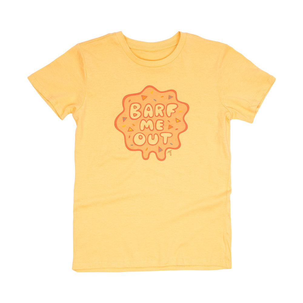 MD Barf Me Out womens tee- yellow