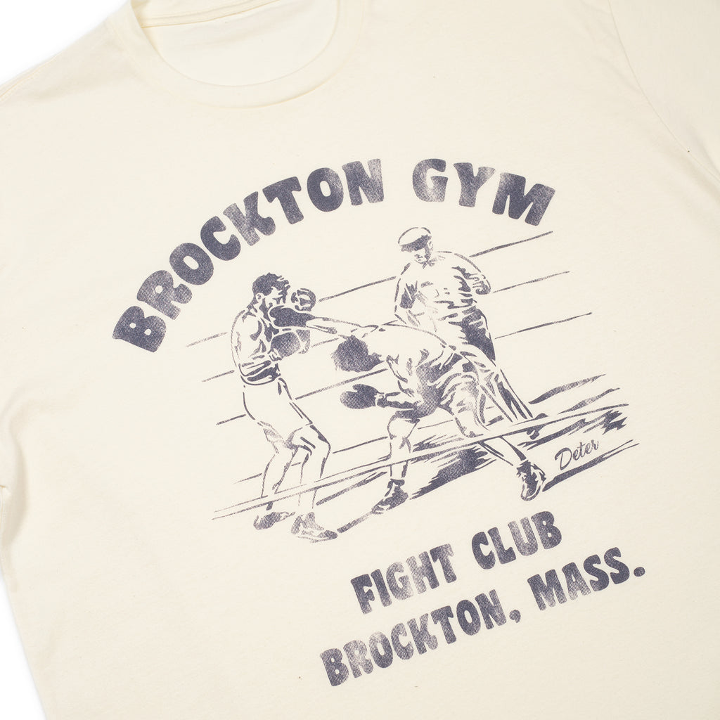 Deter- Brockton Gym Unisex Tee Natural