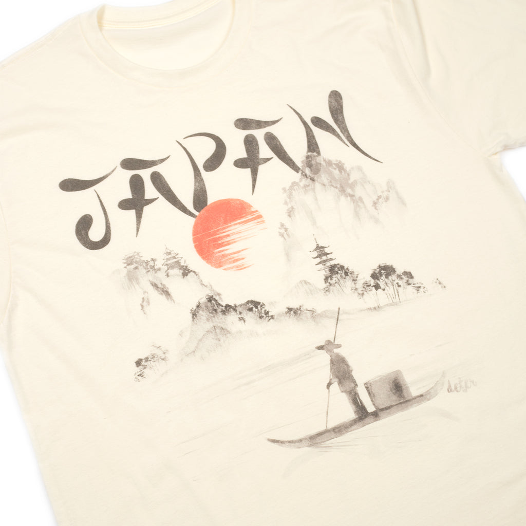 Deter- Japan Boat Unisex Tee Natural