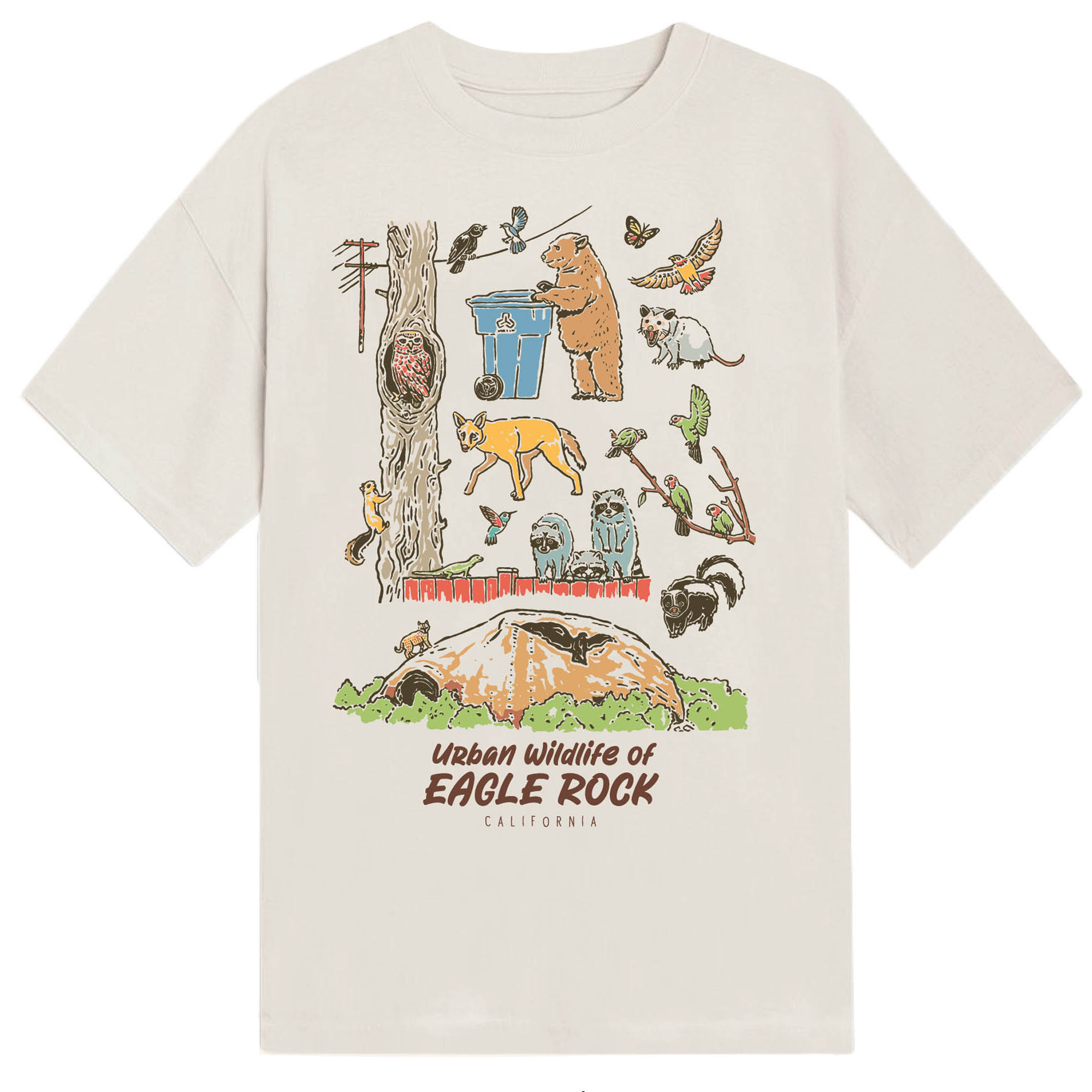 HIPPOO, Rock Eagle, GW-248, T-Shirt Loup, Coton, M HIPPOO, Rock Eagle, GW-248, T-Shirt Loup, Coton, M