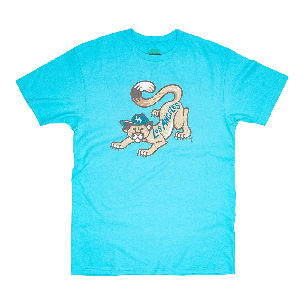 MD Mountain Lion mens blue tee
