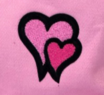 Dweegz: Double Hearts Crewneck- Pink