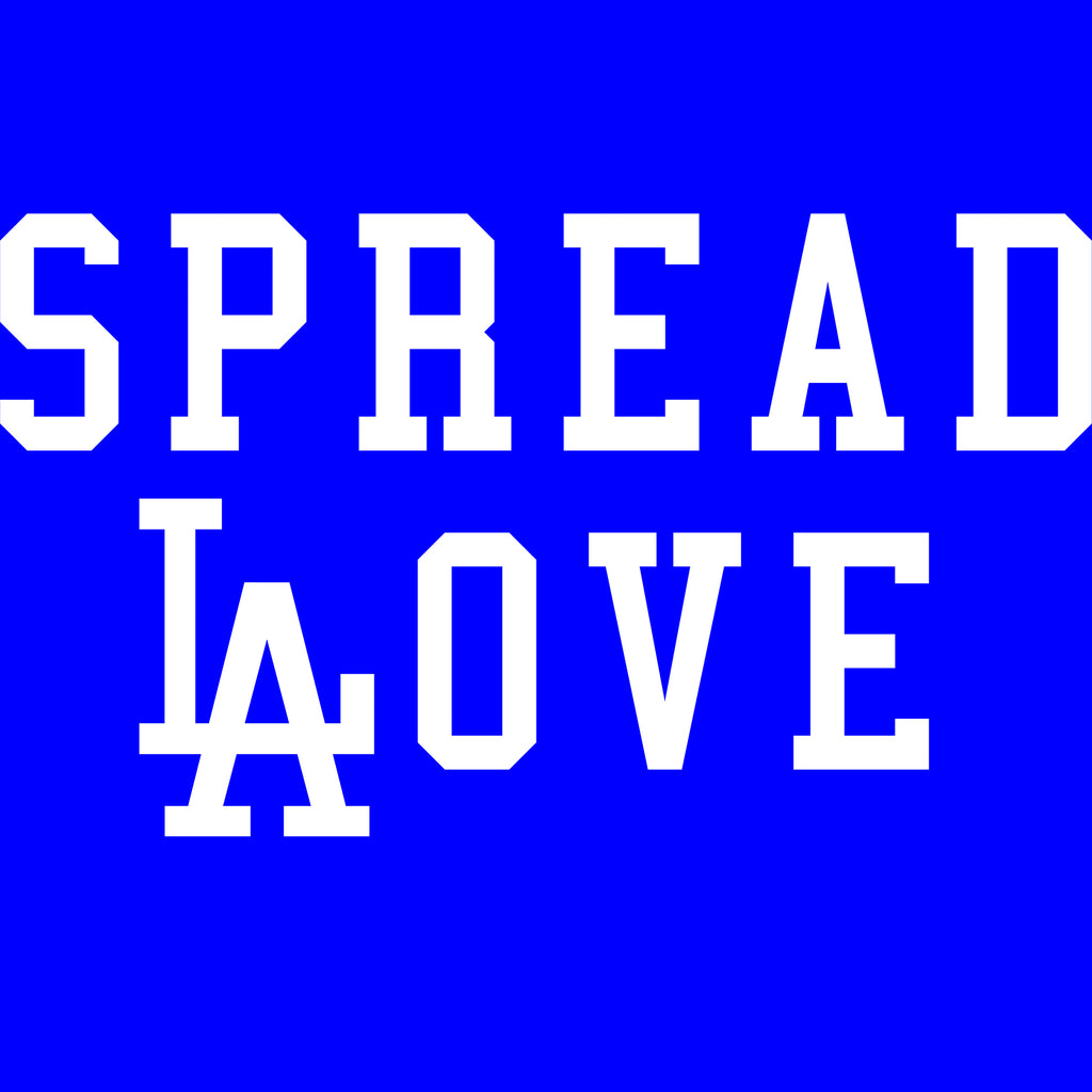 Spread LA Love Adult Unisex Tee Royal Blue